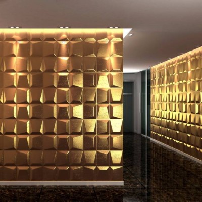 Modern Art 3d Wall Panels Decorative Thermoforming Plastic 3d Pvc Tile Wallpaper For Home Decoration